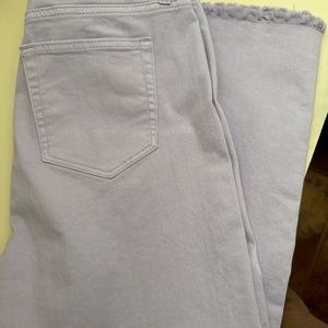 Loft  raw hem jeans kick crop